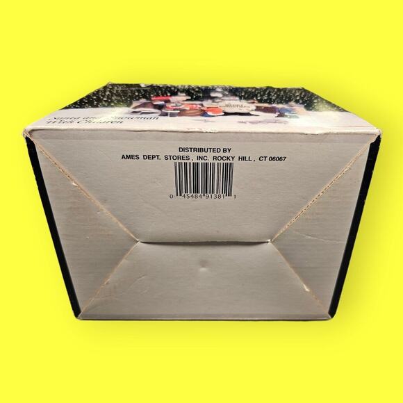 Victorian Village Collectibles Santa And Snowman With Children 2001 Edition - Picture 9 of 11